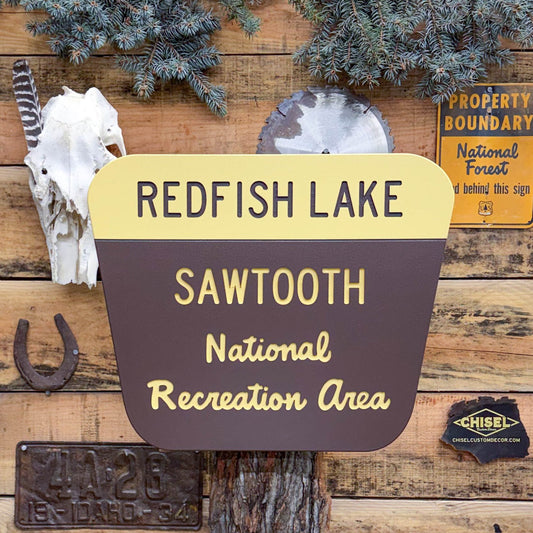 Genuine Recreation Area National Forest Sign