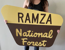 Load image into Gallery viewer, Genuine National Forest Sign