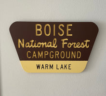 Load image into Gallery viewer, Campground National Forest Sign - Version 1
