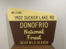Load image into Gallery viewer, Custom Cabin National Forest Sign