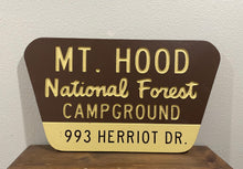 Load image into Gallery viewer, Campground National Forest Sign - Version 1