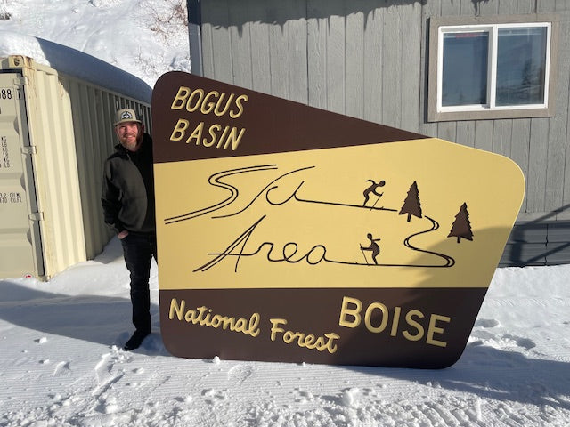 Bogus Basin Ski Sign
