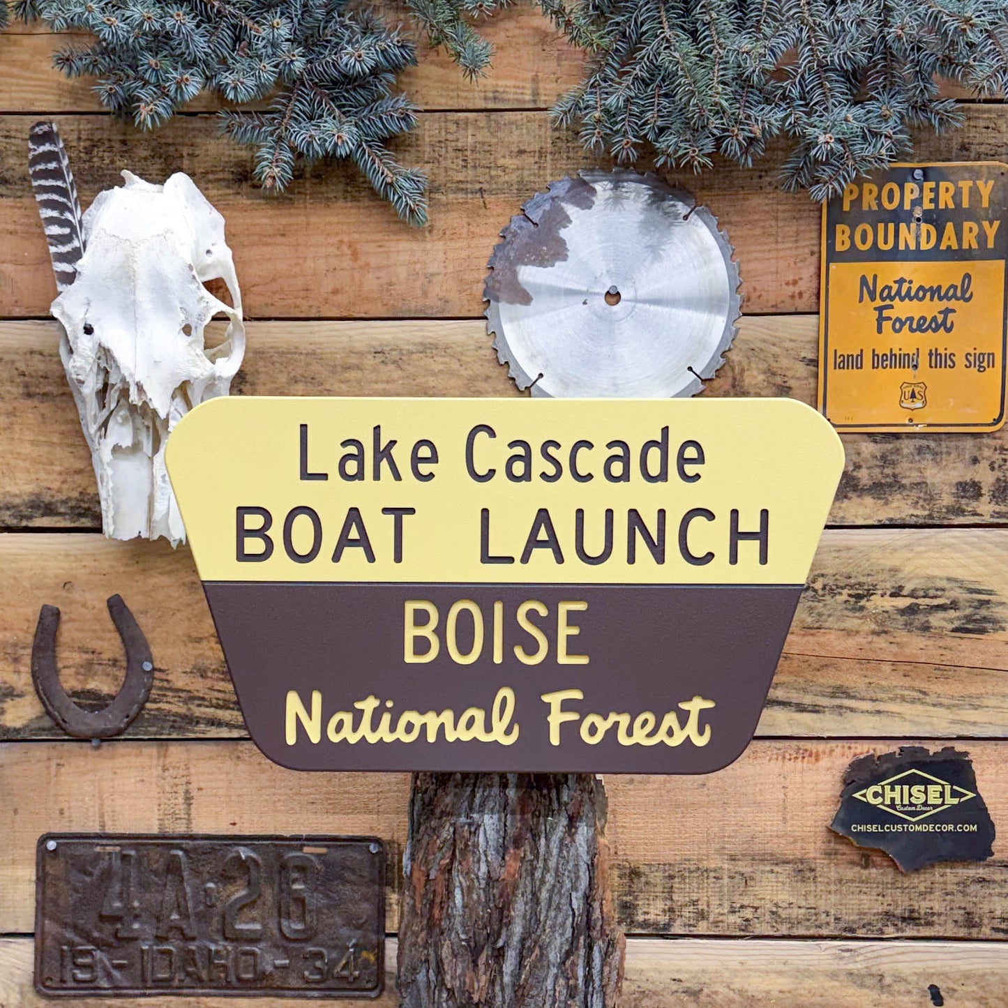 Genuine Destination National Forest Sign - Narrow style