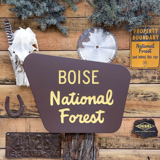 Genuine Brown National Forest Sign