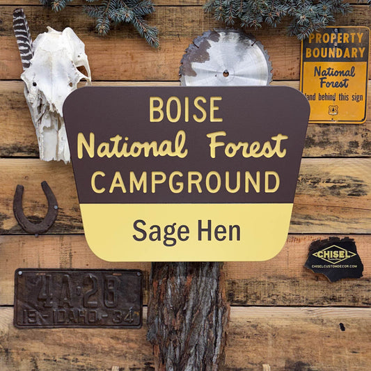 Custom Campground National Forest Sign - Version 3