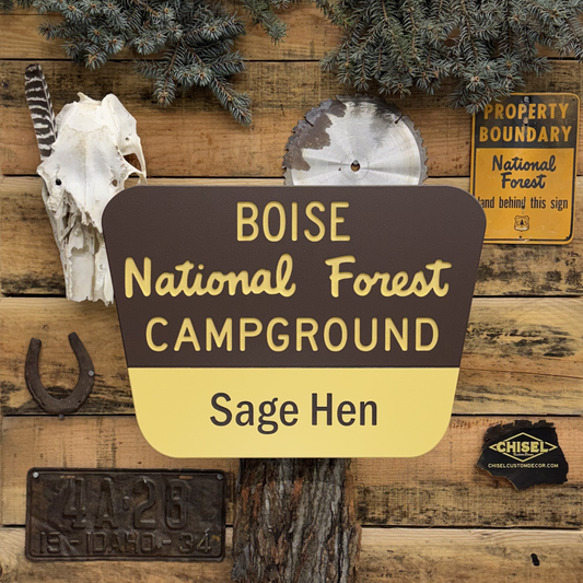 New Age Destination National Forest Sign