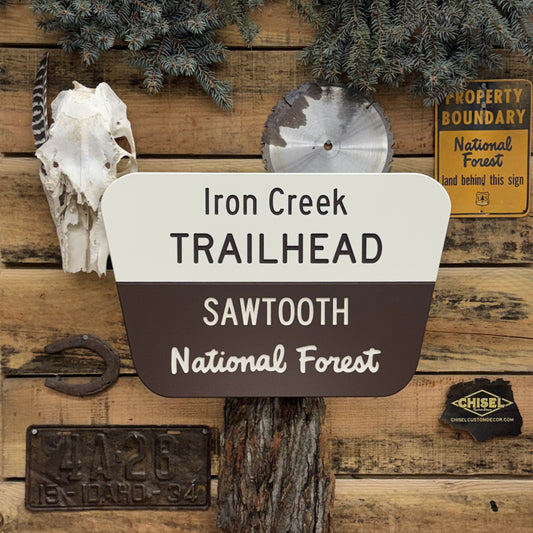 Standard - National Forest Destination Sign, White/Brown