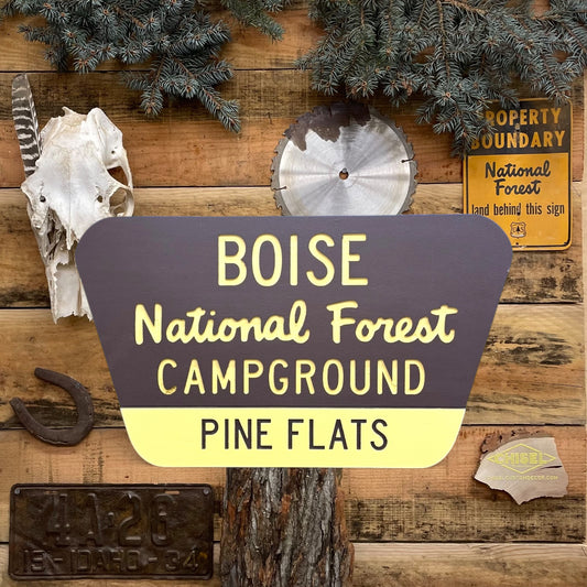 Genuine Campground National Forest Sign
