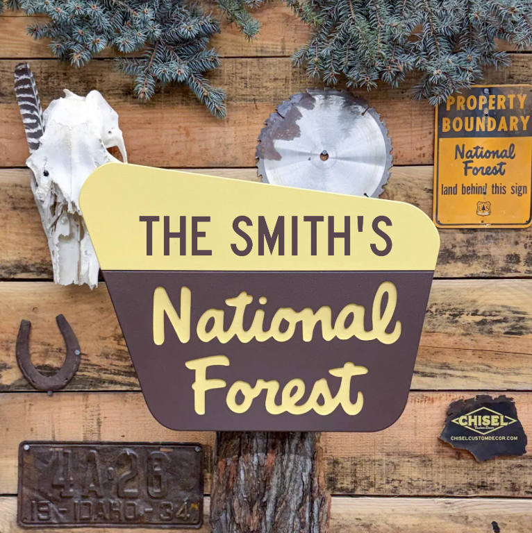 Genuine National Forest Sign