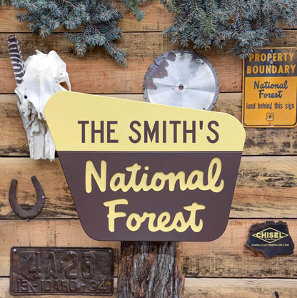 Genuine National Forest Sign