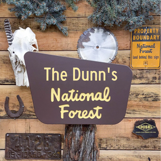 New Age - Brown National Forest Sign