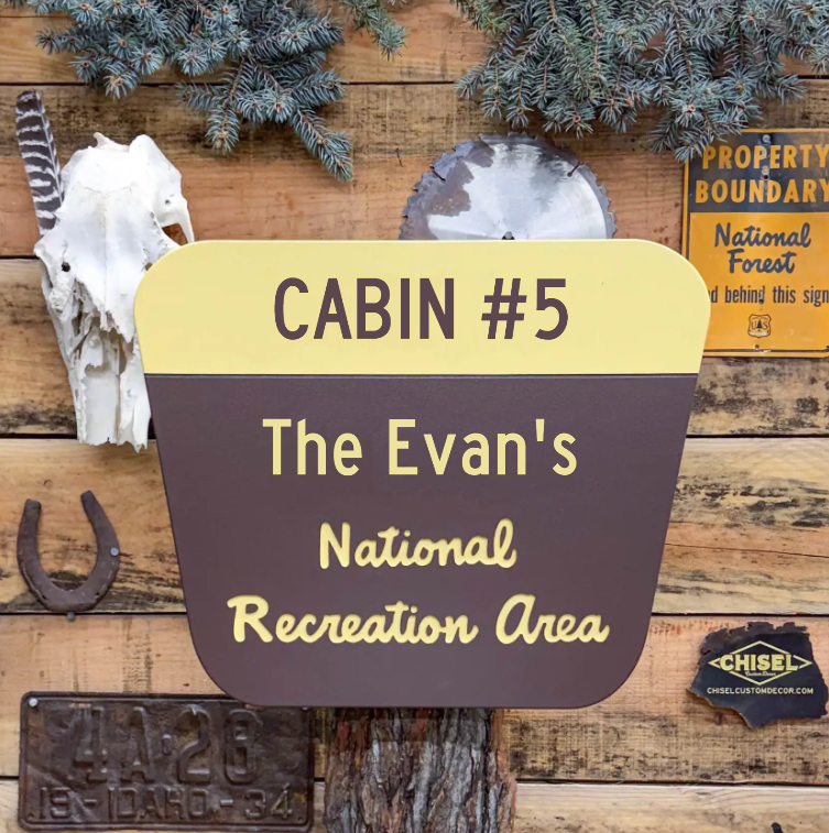 Genuine Recreation Area National Forest Sign