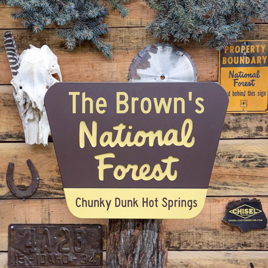 Genuine Destination National Forest Sign