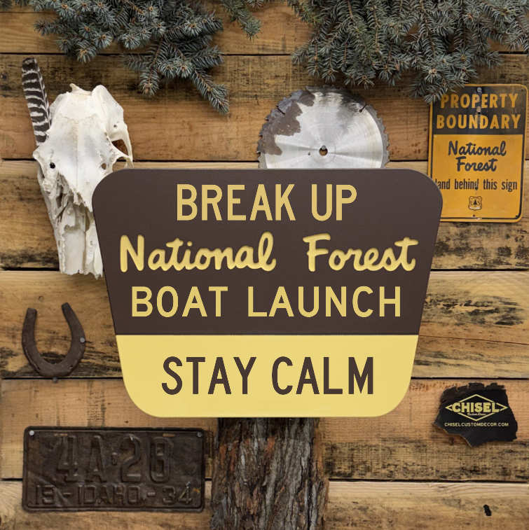 New Age Destination National Forest Sign