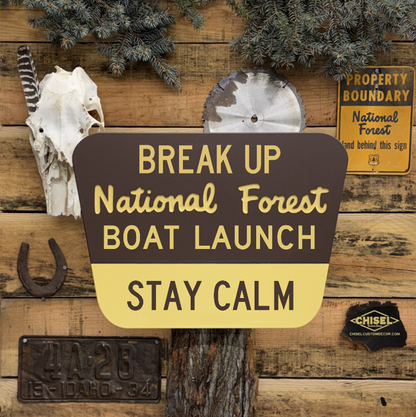 New Age Destination National Forest Sign