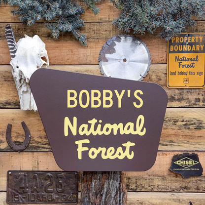 Genuine Brown National Forest Sign