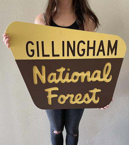 Genuine National Forest Sign