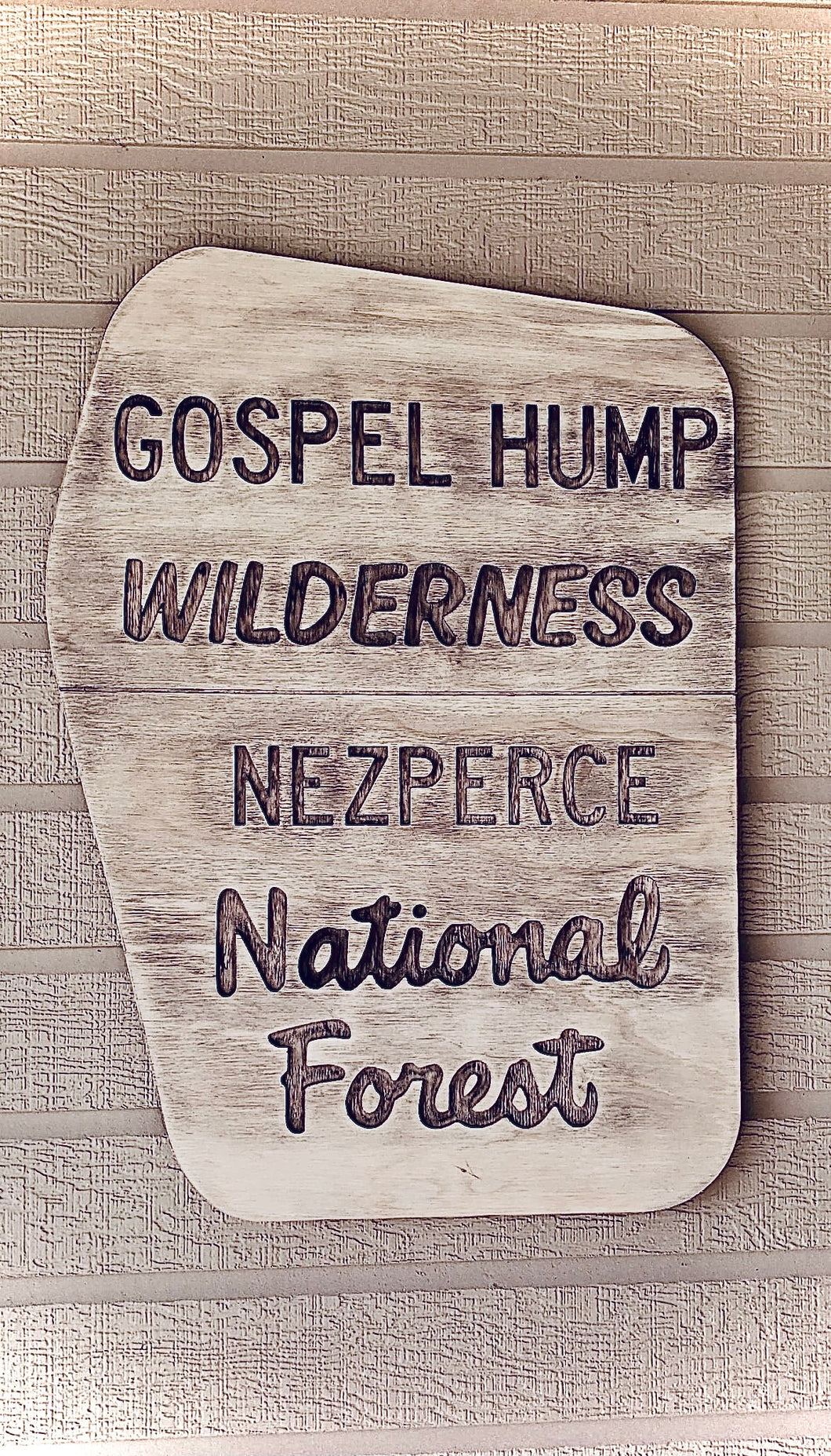 Weathered Wilderness National Forest Sign