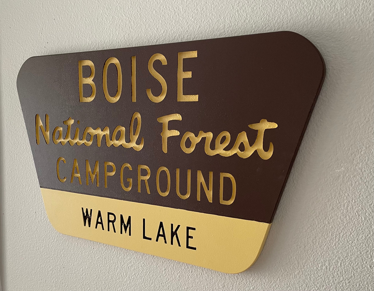 Genuine Campground National Forest Sign