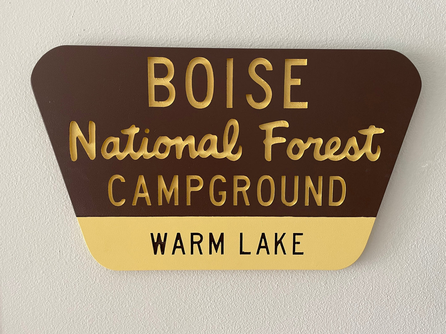 Genuine Campground National Forest Sign
