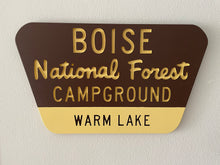Load image into Gallery viewer, Campground National Forest Sign - Version 1
