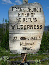 Load image into Gallery viewer, Weathered Wilderness National Forest Sign
