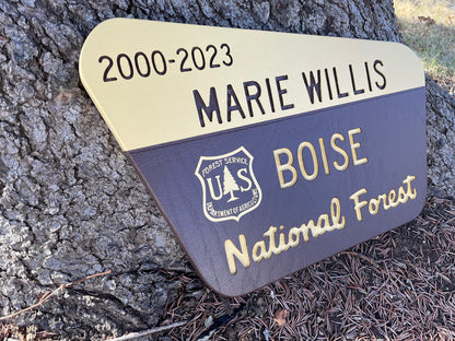 Custom Forest Service Career Sign