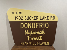 Load image into Gallery viewer, Custom Cabin National Forest Sign
